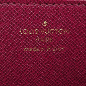 ルイヴィトン LOUIS VUITTON ジッピー ウォレット M42616 モノグラム×フューシャ モノグラムキャンバス 長財布 ゴールド金具 ピンク 茶 ラウンドファスナー