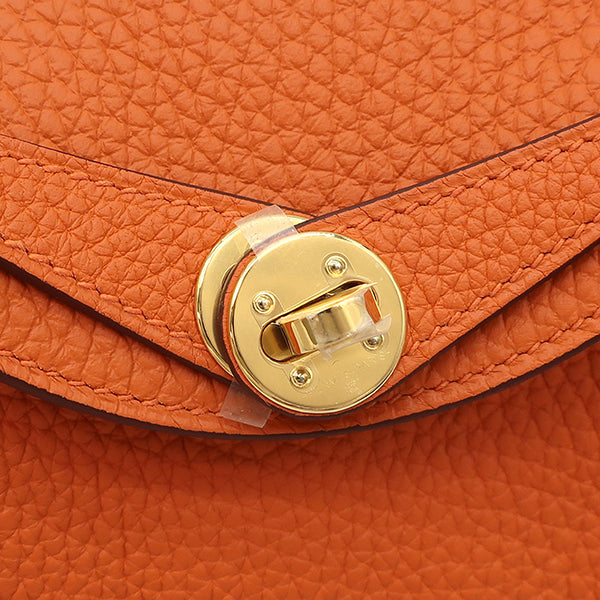 エルメス HERMES リンディ ミニ 20 オレンジ トリヨンクレマンス ショルダーバッグ ゴールド金具 新品 未使用