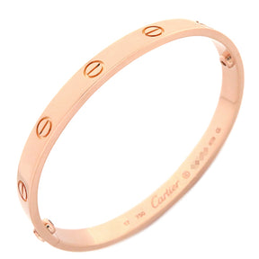 カルティエ Cartier LOVE ラブブレス B6067417 ピンクゴールド K18PG #17 ブレスレット 750 18K 18金 バングル