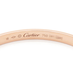 カルティエ Cartier LOVE ラブブレス オープン B6032616 ピンクゴールド K18PG #18 ブレスレット 750 18K 18金 バングル