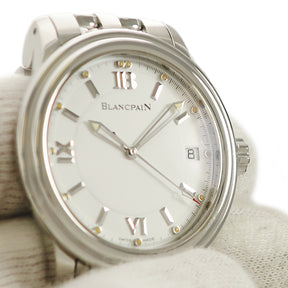 ブランパン BLANCPAIN レマン ウルトラスリム 2100-1127-11 自動巻き メンズ 白 バー ローマン 生産終了