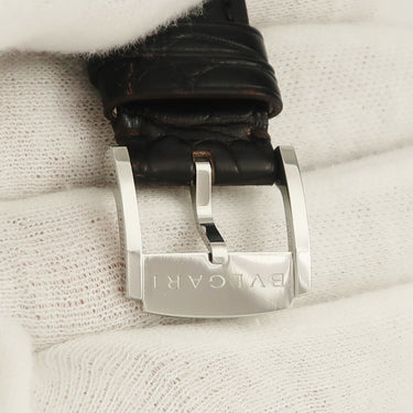 ブルガリ BVLGARI 純正 オクトローマ（OC41S）用クロコバンド Mサイズ ブラウン クロコダイル ステンレススチール 腕時計パーツ 純正 SS製尾錠付き ベルト 23ｍｍ 茶