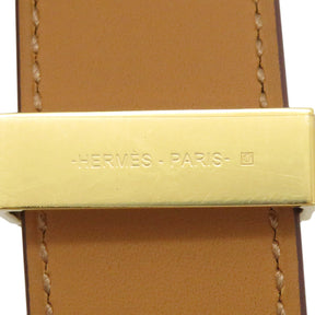 エルメス HERMES コリエ ド シアン 24 ゴールド ヴォーマダム #T2 ブレスレット ゴールド金具 茶