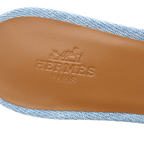 エルメス HERMES サンダル オアジス H211250Z BC360 ブルークレール デニム 13196 #36 サンダル H型 デニム 新品 未使用