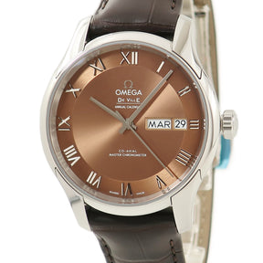 オメガ OMEGA デ ヴィル アワービジョン CO-AXIAL アニュアルカレンダー 433.13.41.22.10.001 自動巻き メンズ 未使用 茶