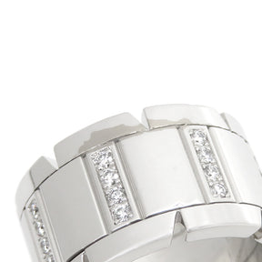 カルティエ Cartier タンクフランセーズ ラージ ホワイトゴールド K18WG ダイヤモンド #49(JP9) リング 指輪 750