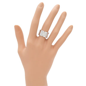 カルティエ Cartier タンクフランセーズ ラージ ホワイトゴールド K18WG ダイヤモンド #49(JP9) リング 指輪 750