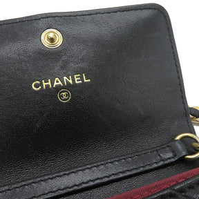 シャネル CHANEL CHANEL19 フラップ コインパース AP1787 ブラック ラムスキン チェーンウォレット ゴールド金具 黒 シルバー金具 ガンメタル金具