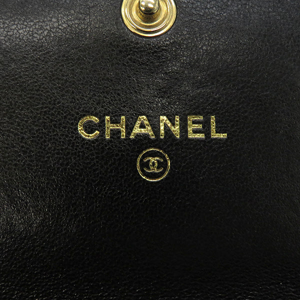 シャネル CHANEL CHANEL19 フラップ コインパース AP1787 ブラック ラムスキン チェーンウォレット ゴールド金具 黒 シルバー金具 ガンメタル金具