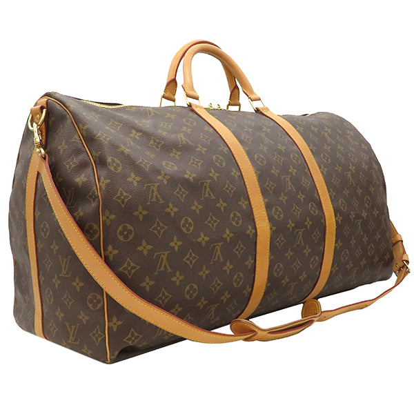 ルイヴィトン LOUIS VUITTON キーポル バンドリエール 55 M41414 モノグラム モノグラムキャンバス ボストンバッグ ゴールド金具 茶