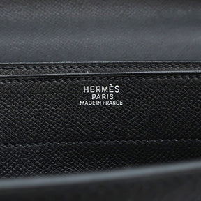 エルメス HERMES ケリーデペッシュ 34 ブラック ヴォーエプソン ブリーフケース シルバー金具 黒 鍵・カデナ・クロシェット欠品