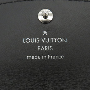 ルイヴィトン LOUIS VUITTON ミュルティクレ4 キーケース M64054 ブラック モノグラムマヒナ キーケース シルバー金具 黒 鍵入れ