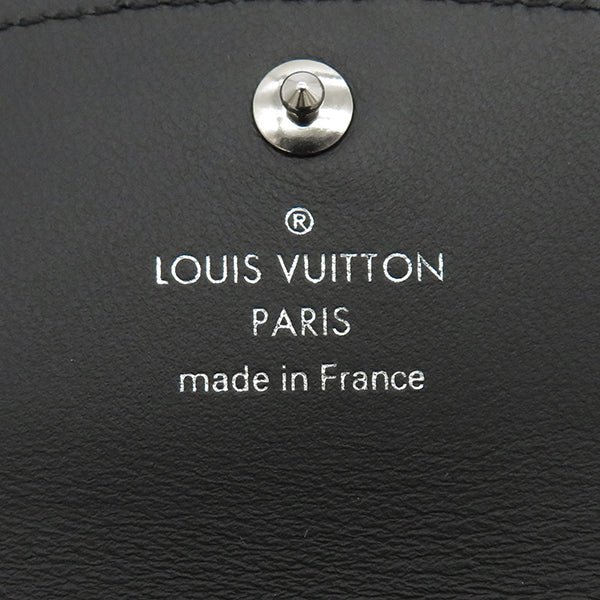 ルイヴィトン LOUIS VUITTON ミュルティクレ4 キーケース M64054 ブラック モノグラムマヒナ キーケース シルバー金具 黒 鍵入れ