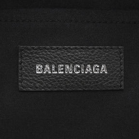 バレンシアガ BALENCIAGA ハードウェア トート ミディアム 671400 ブラック レザー 2WAYバッグ シルバー金具 黒 ショルダーバッグ