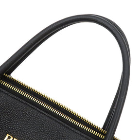 プラダ PRADA ヴィッテロダイノ ハンドバッグ 1BA157 ブラック レザー 2WAYバッグ ゴールド金具 黒 ショルダー