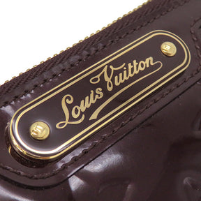 ルイヴィトン LOUIS VUITTON ポシェットクレ NM M93557 アマラント モノグラムヴェルニ コインケース ゴールド金具 エナメル キーチェーン付き