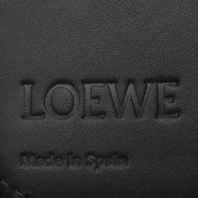 ロエベ LOEWE パズル ステッチ オープンウォレット C510U46X03 ブラック×ブラウン スムースカーフ 長財布 シルバー金具 黒 茶 ラウンドファスナー