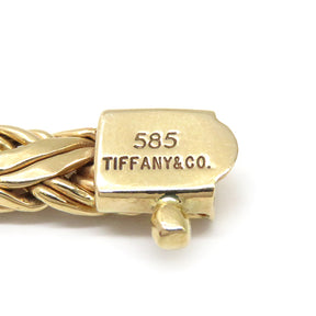 ティファニー Tiffany & Co ヴィンテージ チェーン イエローゴールド K14YG ネックレス T&Co. AU585