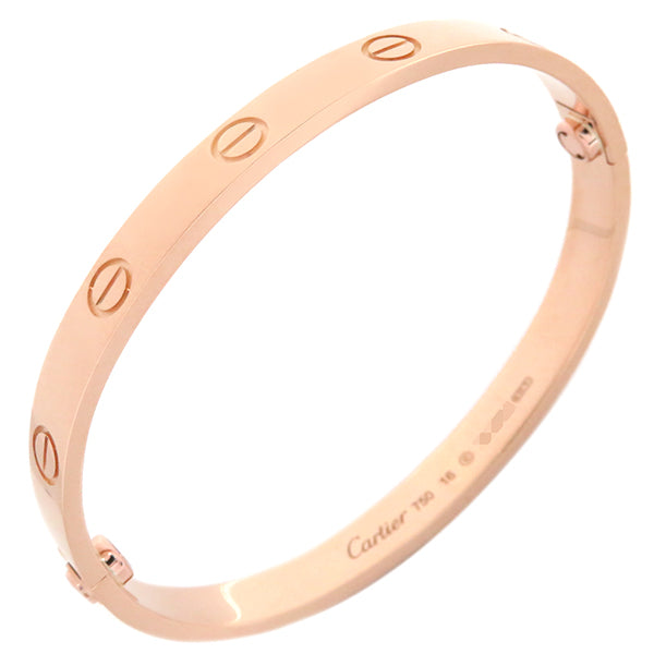 カルティエ Cartier LOVE ラブブレス B6067416 ピンクゴールド K18PG #16 ブレスレット 750 18K 18金 バングル