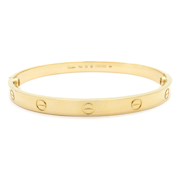 カルティエ Cartier LOVE ラブブレス B6067520 イエローゴールド K18YG #20 ブレスレット 750 18K 18金 バングル