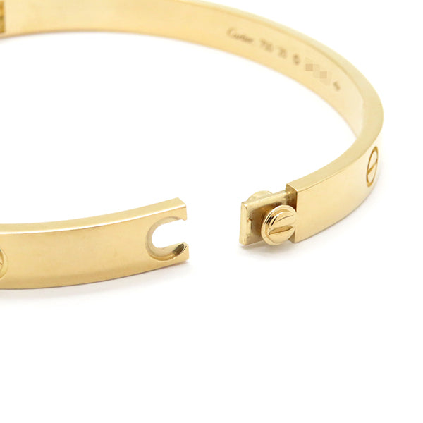 カルティエ Cartier LOVE ラブブレス B6067520 イエローゴールド K18YG #20 ブレスレット 750 18K 18金 バングル