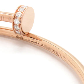 カルティエ Cartier ジュストアンクル SM ダイヤ B6065816 ピンクゴールド K18PG ダイヤモンド #16 ブレスレット Au750 JUSTE UN CLOU