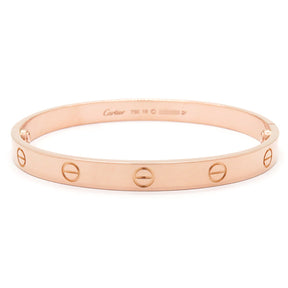 カルティエ Cartier LOVE ラブブレス B6067418 ピンクゴールド K18PG #18 ブレスレット 750 18K 18金 バングル