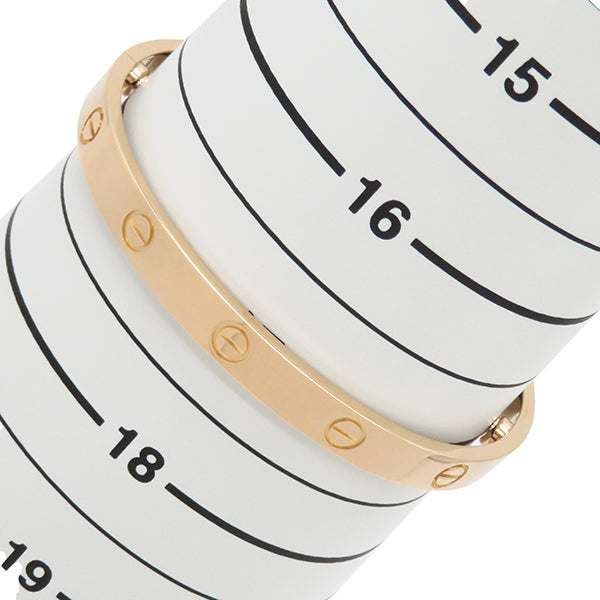 カルティエ Cartier LOVE ラブブレス B6067418 ピンクゴールド K18PG #18 ブレスレット 750 18K 18金 バングル