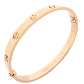 カルティエ Cartier LOVE ラブブレス B6067418 ピンクゴールド K18PG #18 ブレスレット 750 18K 18金 バングル