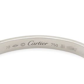 カルティエ Cartier LOVE ラブブレス オープン B6032520 ホワイトゴールド K18WG #20 ブレスレット 750 18K 18金