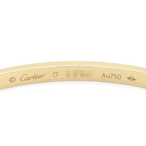 カルティエ Cartier LOVE ラブブレス SM B6047517 イエローゴールド K18YG #17 ブレスレット 750 18K 18金 YG