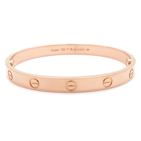 カルティエ Cartier LOVE ラブブレス B6067417 ピンクゴールド K18PG #17 ブレスレット 750 18K 18金 バングル