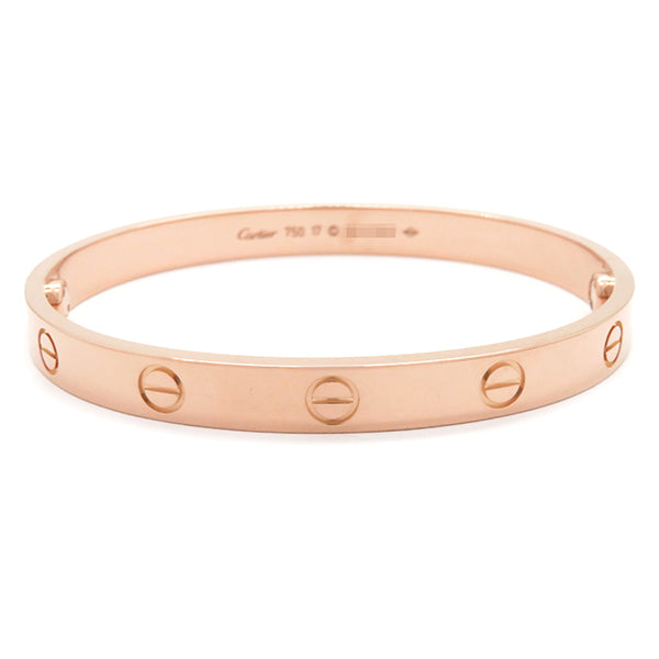 カルティエ Cartier LOVE ラブブレス B6067417 ピンクゴールド K18PG #17 ブレスレット 750 18K 18金 バングル