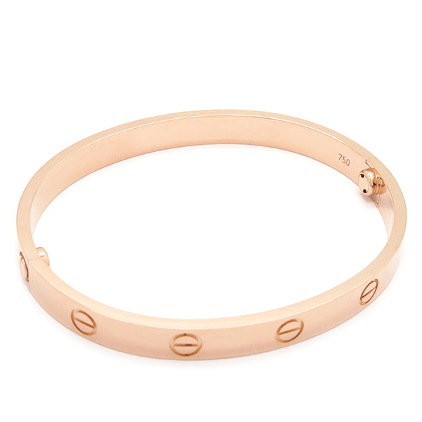 カルティエ Cartier LOVE ラブブレス B6067417 ピンクゴールド K18PG #17 ブレスレット 750 18K 18金 バングル