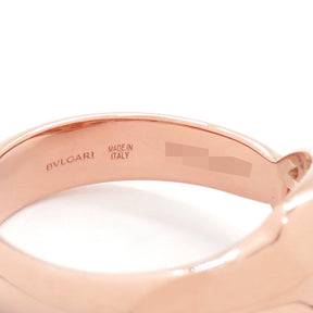 ブルガリ BVLGARI セルペンティ  ピンクゴールド K18PG ダイヤモンド マラカイト リング 指輪 750