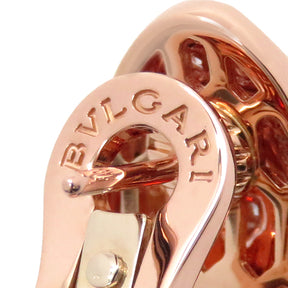 ブルガリ BVLGARI セルペンティ  352701 ピンクゴールド K18PG ダイヤモンド マラカイト ピアス 750