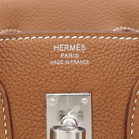 エルメス HERMES バーキン25 ゴールド トゴ ハンドバッグ シルバー金具 新品 未使用 茶