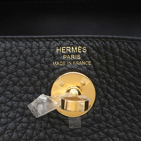 エルメス HERMES リンディ ミニ 20 ブラック トリヨンクレマンス ショルダーバッグ ゴールド金具 新品 未使用 黒