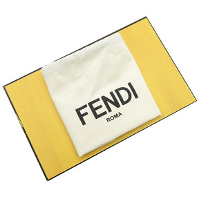 フェンディ FENDI FENDI ロゴ ジップアラウンド ウォレット 7M0210 イエロー レザー 長財布 ゴールド金具 黄 ラウンドファスナー