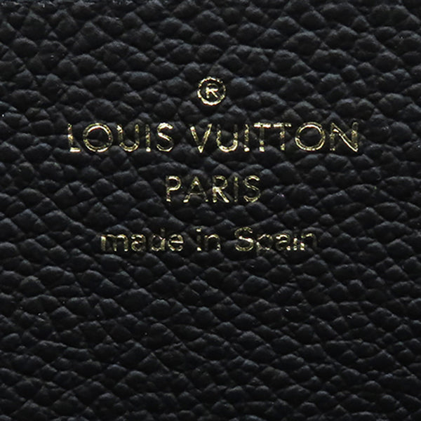 ルイヴィトン LOUIS VUITTON ジッピー ウォレット M80481  ブラック×ベージュ モノグラムアンプラント 長財布 ゴールド金具 黒 ラウンドファスナー