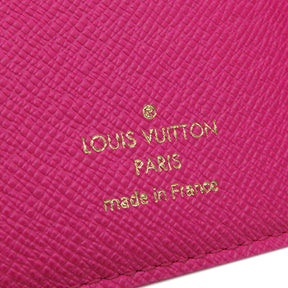 ルイヴィトン LOUIS VUITTON モノグラム ポルトフォイユ ルー M81472  フューシャ モノグラムフォールフォーユー 二つ折り財布 ゴールド金具 コンパクト財布