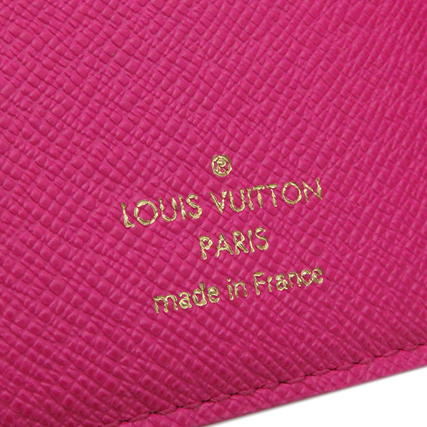 ルイヴィトン LOUIS VUITTON モノグラム ポルトフォイユ ルー M81472  フューシャ モノグラムフォールフォーユー 二つ折り財布 ゴールド金具 コンパクト財布