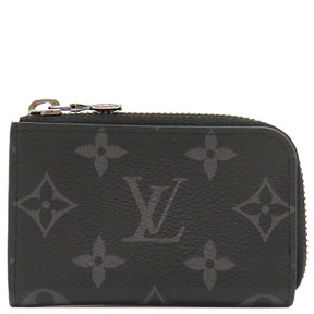 ルイヴィトン LOUIS VUITTON ポルトモネ ジュール M63536 モノグラムエクリプス モノグラムエクリプス コインケース シルバー金具 黒 グレー 小銭入れ