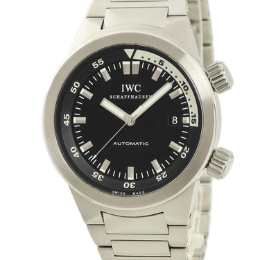 IWC IWC アクアタイマー オートマティック IW354805 自動巻き メンズ 黒 バー 回転式インナーベゼル