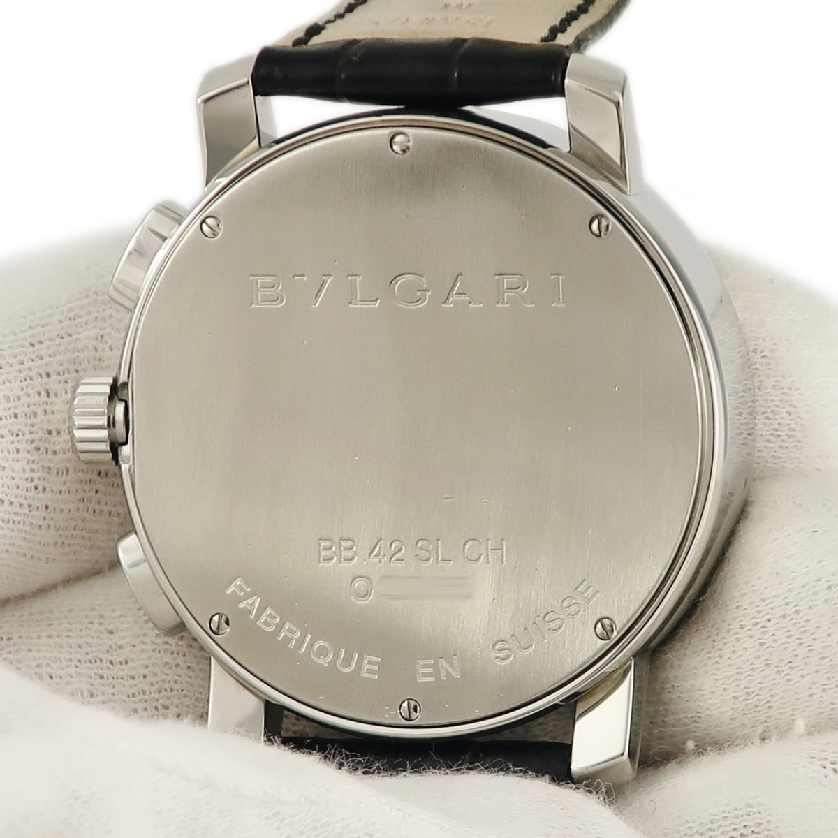 ブルガリ BVLGARI ブルガリブルガリ クロノグラフ BB42SLCH 自動巻き メンズ ギヨシェ バー アラビア