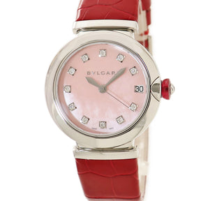 ブルガリ BVLGARI ルチェア LUVCHEA LU33C2SLD/11 自動巻き レディース 純正11Pダイヤ シェル