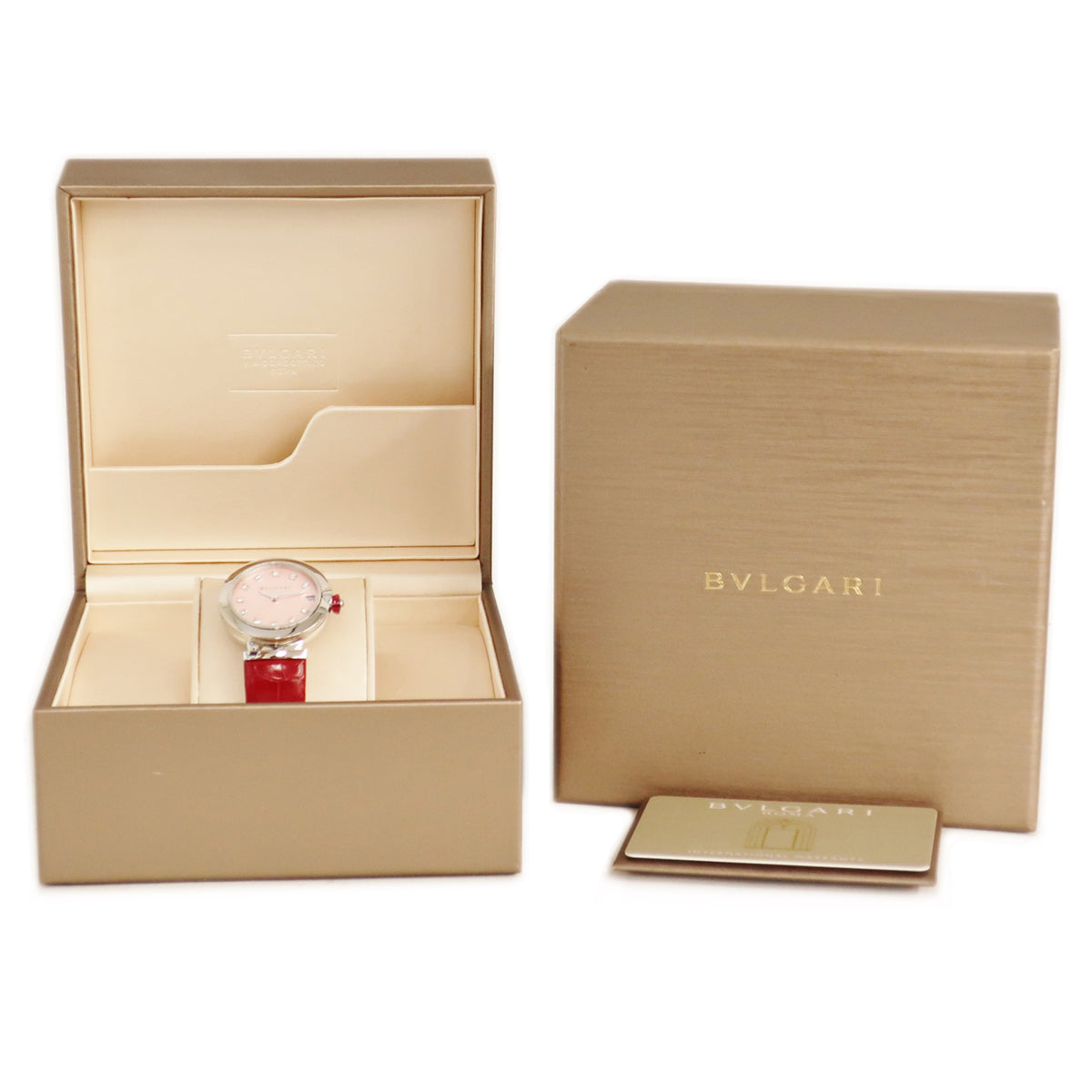 ブルガリ BVLGARI ルチェア LUVCHEA LU33C2SLD/11 自動巻き レディース 純正11Pダイヤ シェル