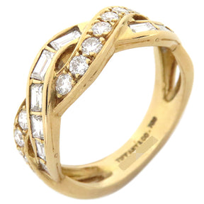 ティファニー Tiffany & Co インフィニティ ダイヤ イエローゴールド K18YG リング 指輪 K750YG 18金