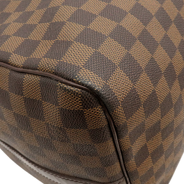 ルイヴィトン LOUIS VUITTON キーポル バンドリエール 55 N41414 ダミエエベヌ ダミエキャンバス ボストンバッグ ゴールド金具 茶 ストラップ/パドロック/鍵/欠品