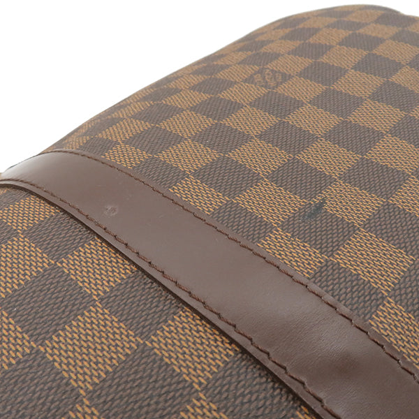 ルイヴィトン LOUIS VUITTON キーポル バンドリエール 55 N41414 ダミエエベヌ ダミエキャンバス ボストンバッグ ゴールド金具 茶 ストラップ/パドロック/鍵/欠品